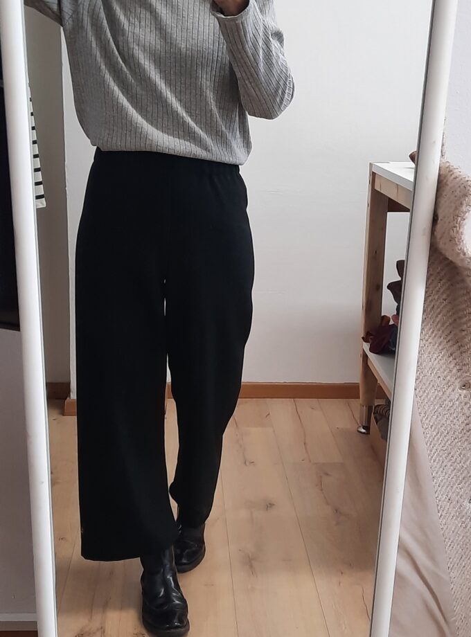Violette - Lupetto grigio in lana/cotone